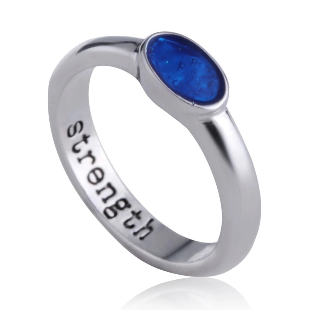 3/$15🔥engraved strength  enamel ring